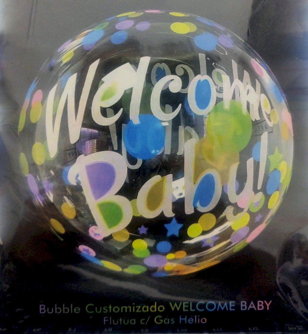 BALAO BUBBLE 20¨ WELCOME BABY UND