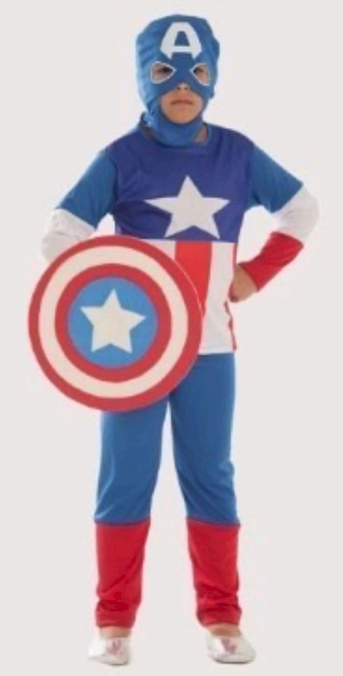 FANTASIA CAPITAO AMERICA LONGO
