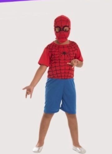 FANTASIA HOMEM ARANHA CURTO