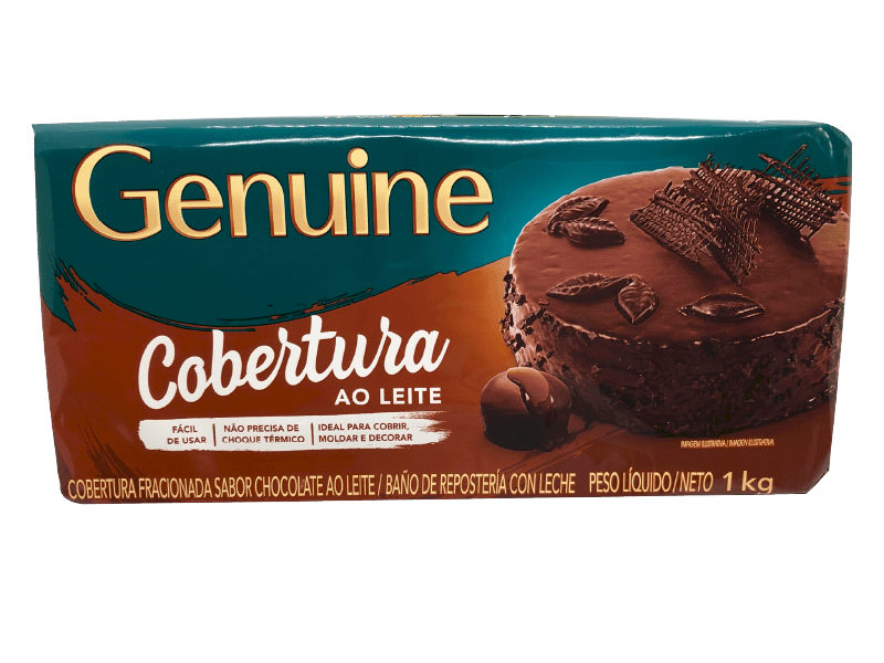 CHOCOLATE COBERTURA AO LEITE 1KG GENUINE