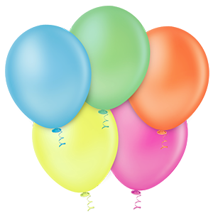 BALAO LATEX 9¨REDONDO NEON SORTIDO C/50UND