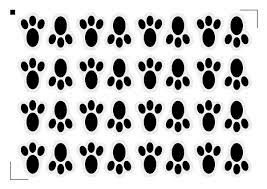 ADESIVO PEGADAS DE COELHO PASCOA C/16UND