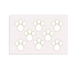 ADESIVO PEGADAS DE COELHO PASCOA C/80UND