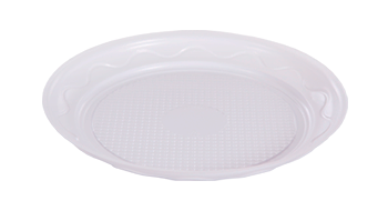 PRATO REDONDO  18CM Q.LINE BRANCO FLEXIVEL C/10UND