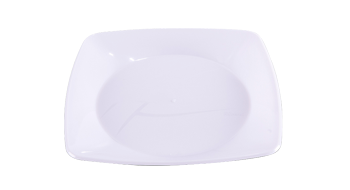 PRATO QUADRADO MEDIO CRISTAL C/10 ACRILICO PRAFESTA