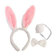 KIT COELHO 3PCS BRANCO PASCOA