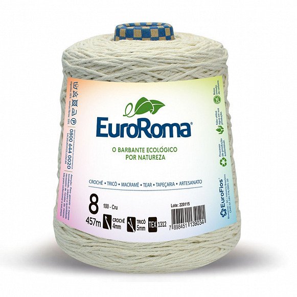 EuroRoma Cru 4/8 (cód.100) - 600g  Código: 160.8.100