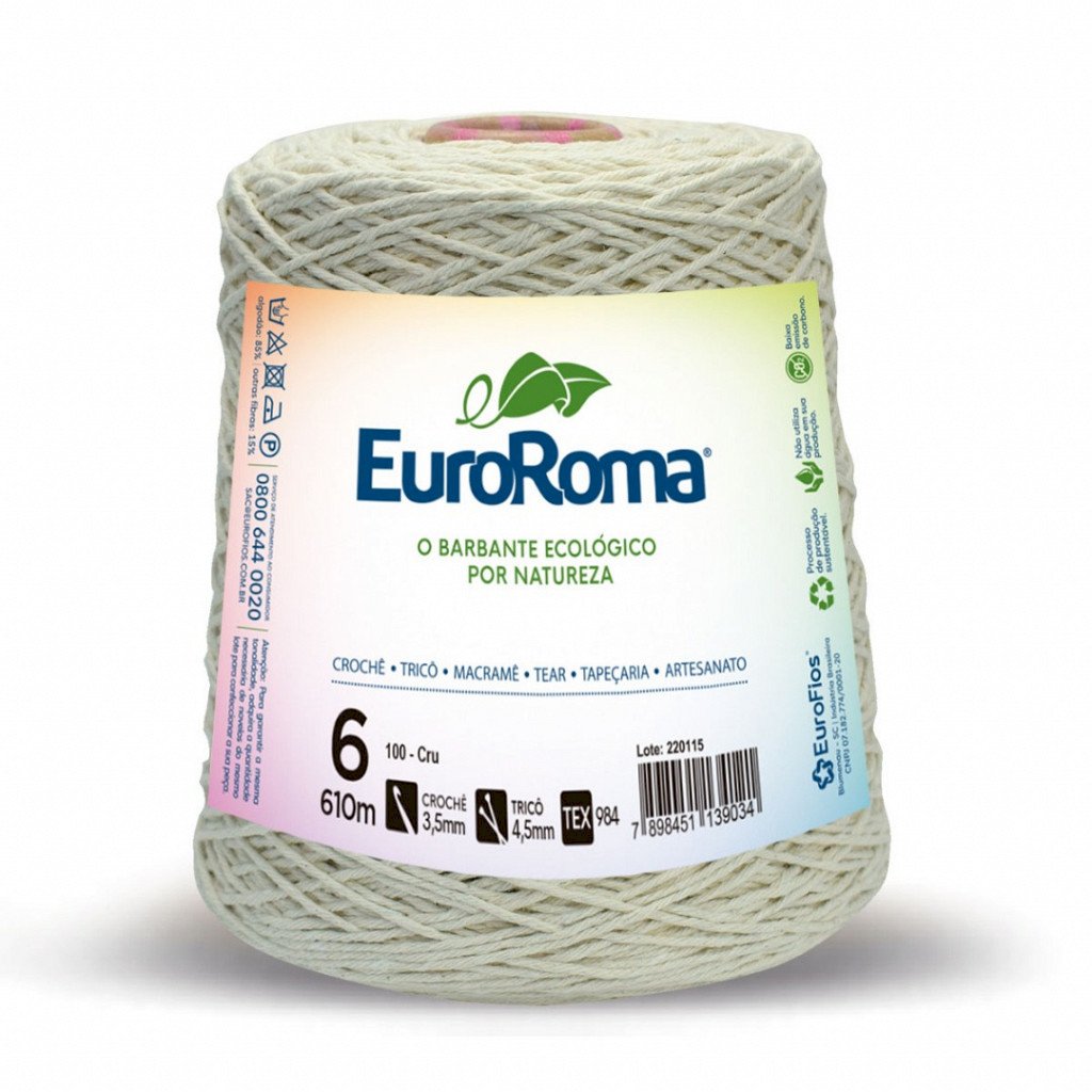 EuroRoma Cru 4/6 (cód.100) - 600g  Código: 160.6.100