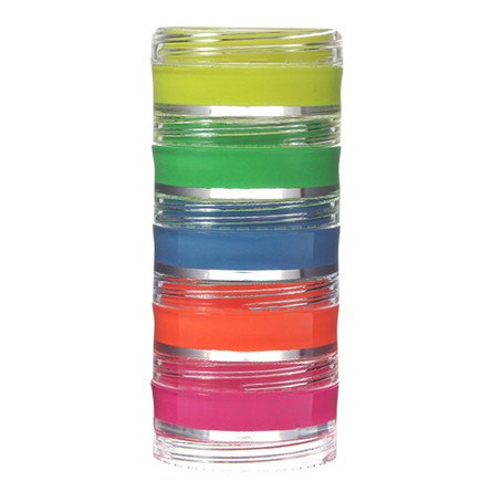 TINTA CREMOSA FLUORESCENTE KIT 5 CORES