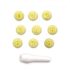 KIT CARIMBO NUMEROS PARA DOCES E MASSAS