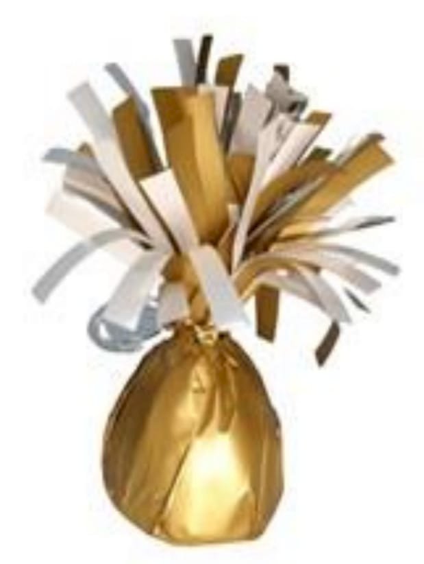 PESO PARA BALAO DOURADO COM BRANCO UND
