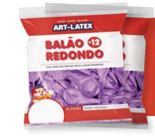 Balão Art-Latex 12¨ Redondo Liso c/24 und