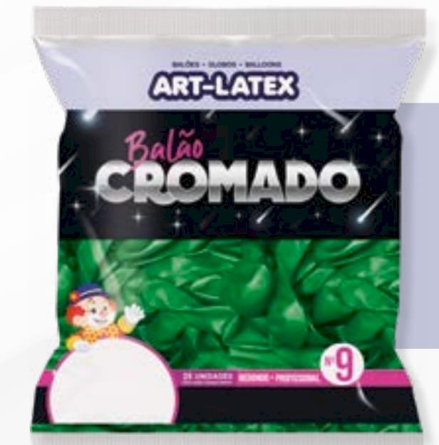 Balão 9 Cromado c/25 und