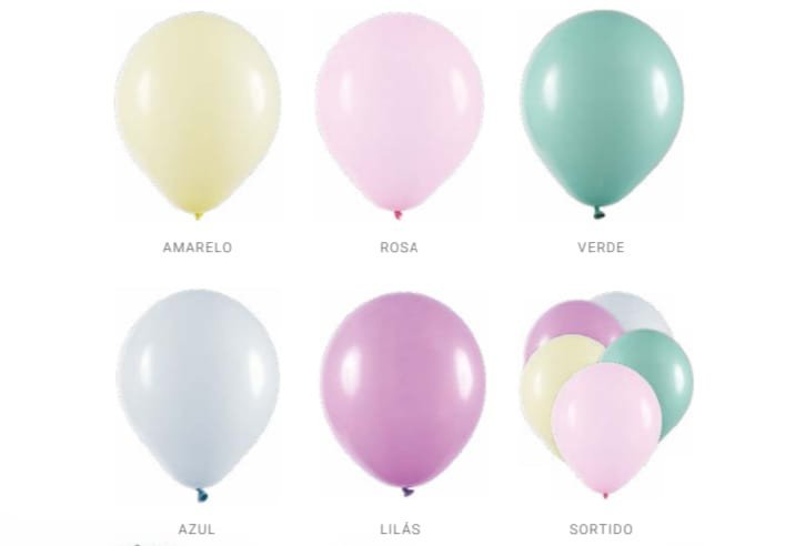 Balão Art-Latex 9¨  Candy colors c/25 und