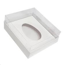 CAIXA OVO DE COLHER 250G KRAFT BRANCO C/10UND