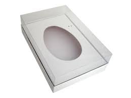 CAIXA OVO DE COLHER 500G BRANCO DESMONTADO C/10UND