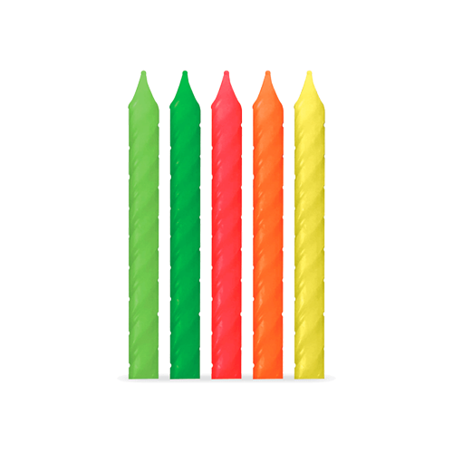 VELA PALITO ESPIRAL NEON V063