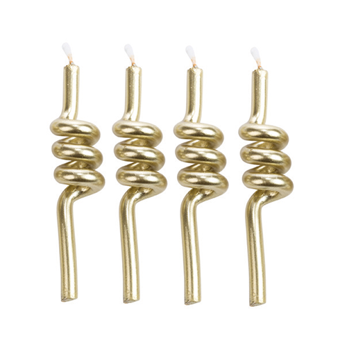 VELA TUBO DOURADA V079