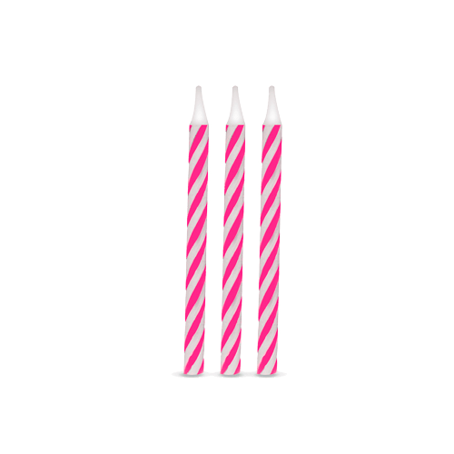 VELA PALITINHO ESPIRAL PINK V169ER
