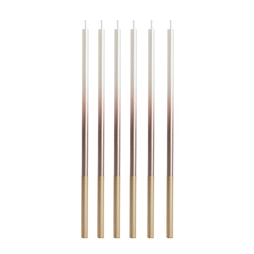 VELA PALITO GIGANTE DEGRADE PEROLA COM RODE V174