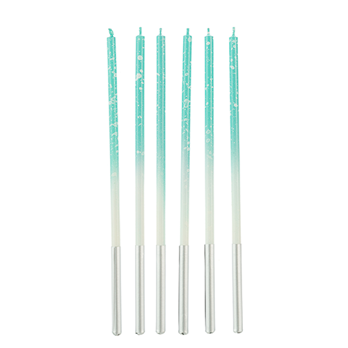 VELA  PALITO GIGANTE DEGRADE AZUL 15CM V178