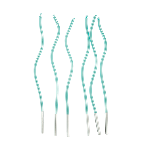 VELA ESPIRAL AZUL METALIZADA 17CM V181