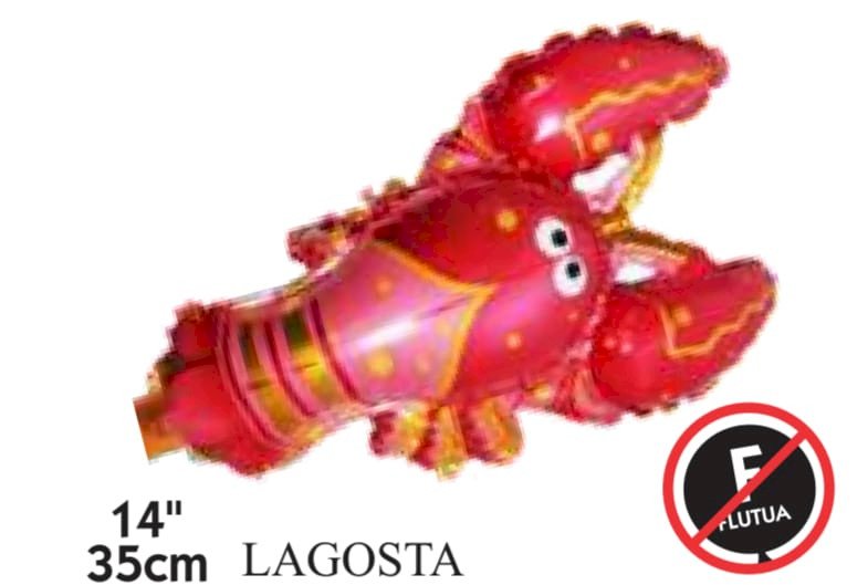 BALAO METALIZADO 14¨ LAGOSTA UND