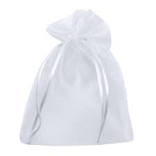 SAQUINHO ORGANZA 17x24CM BRANCO C/10UND