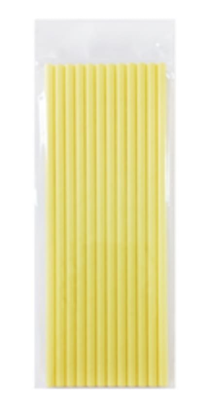 CANUDO DE PAPEL C/12UND AMARELO CANDY