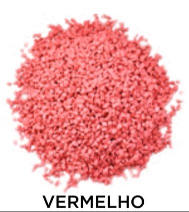 PEDRA DECORATIVA 1KG VERMELHO
