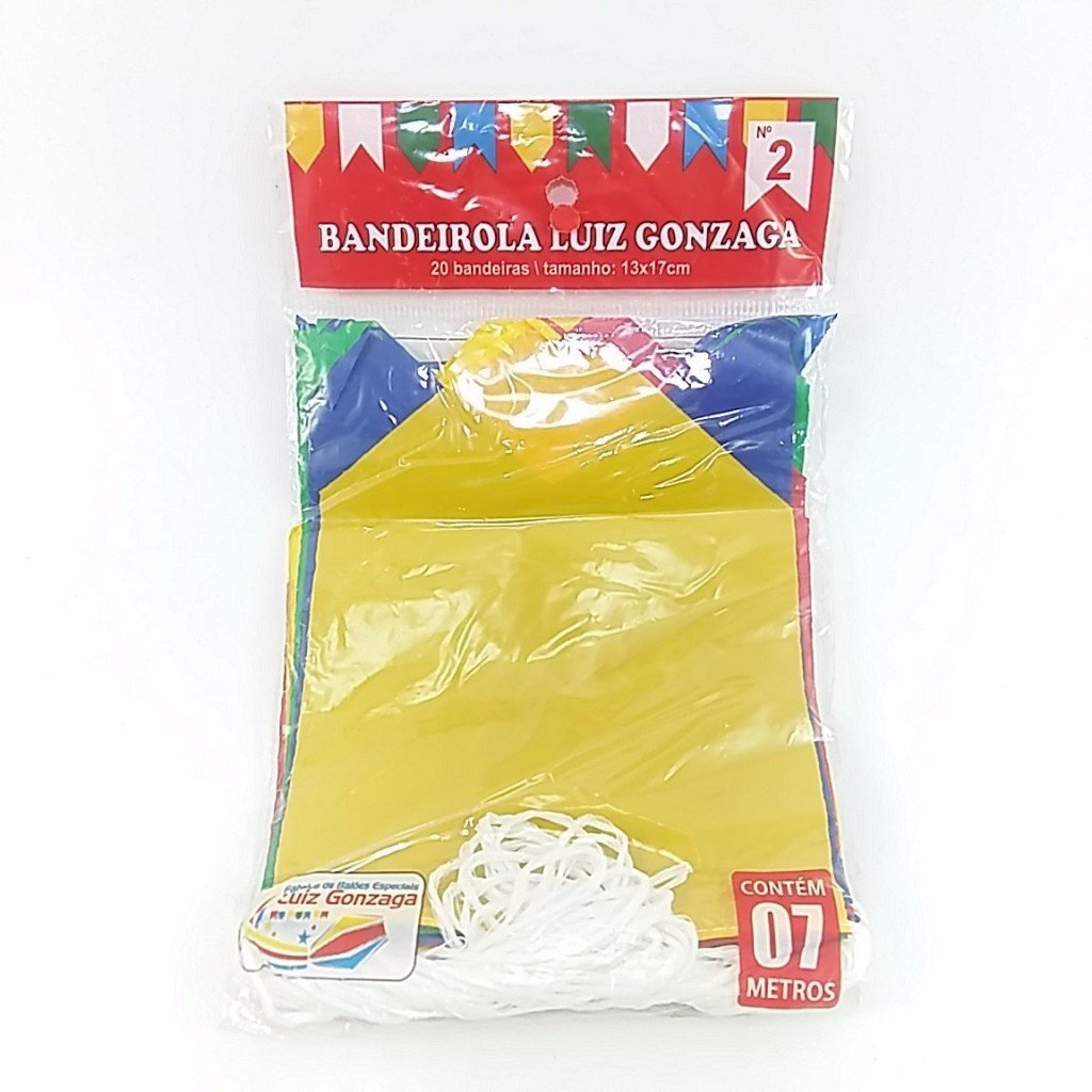 BANDEIROLA JUNINA 13X17 CM PLASTICA