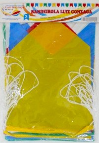 BANDEIROLA JUNINA 17X23 CM PLASTICA