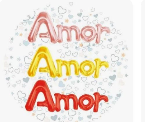 BALAO METALIZADO AMOR 96,5CMX42CM (NAO FLUTUA) MAE