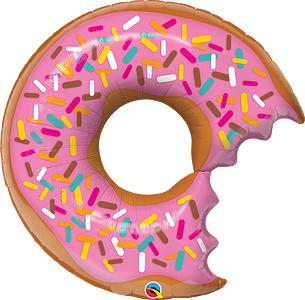 BALAO METALIZADO 36¨SHAPE PCI DONUT MORDIDO E GRANULADOS UND