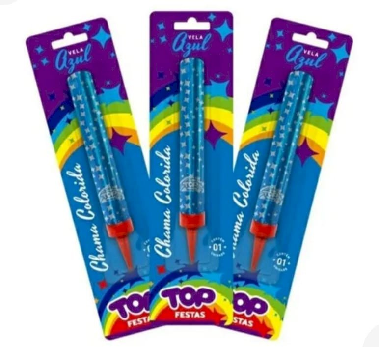 VELA TUFAO CHAMA AZUL UNIDADE