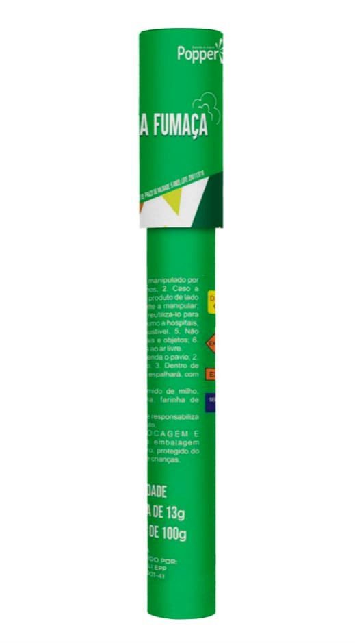 FUMACA COLORIDA 20CM VERDE POPPER