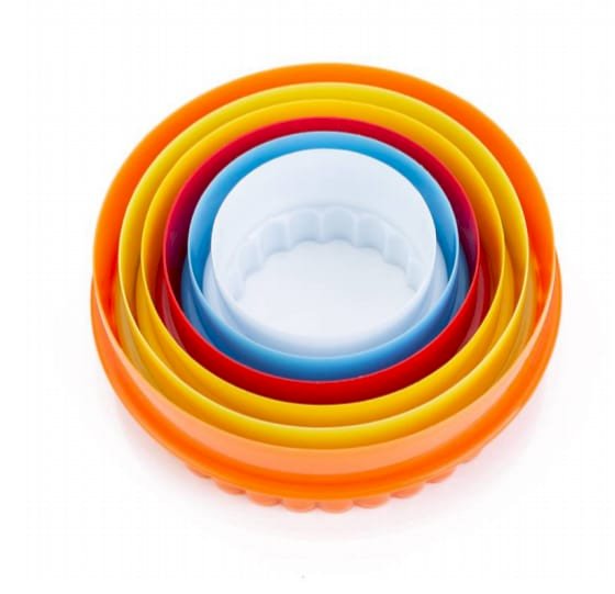 CORTADORES PLASTICO REDONDO C/5 UND