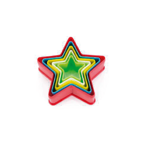 CORTADORES PLASTICO ESTRELA C/5 UND
