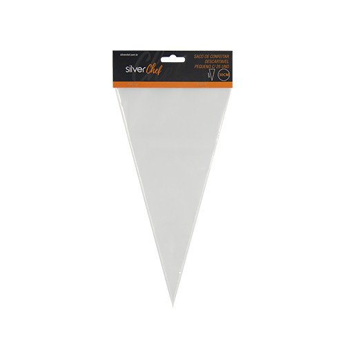 SACO MANGA DE CONFEITAR DESCARTAVEL PEQUENO 30CM C/25UND