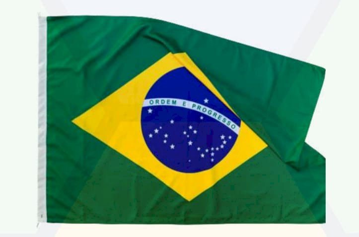 BANDEIRA DE TECIDO 90X130CM BRASIL