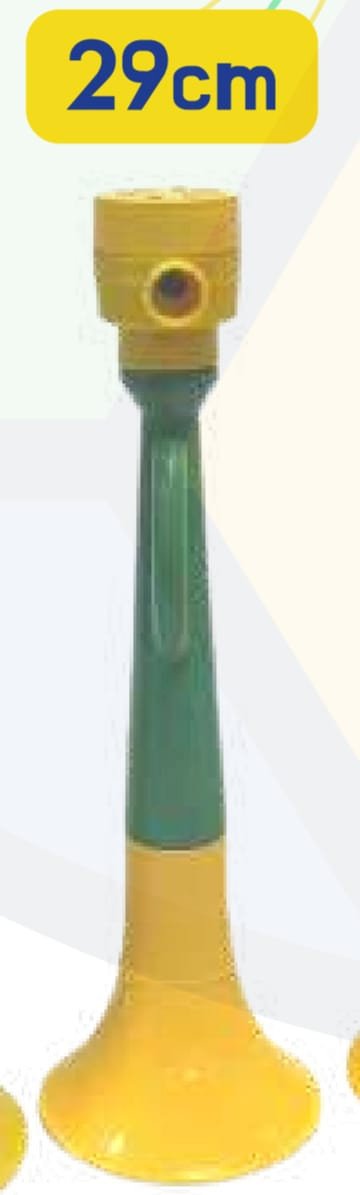CORNETA VERDE E AMARELO 29 CM BRASIL