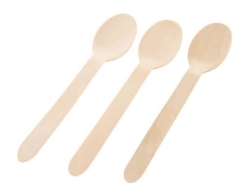 TALHER MADEIRA COLHER NATURAL C/10   TMC01
