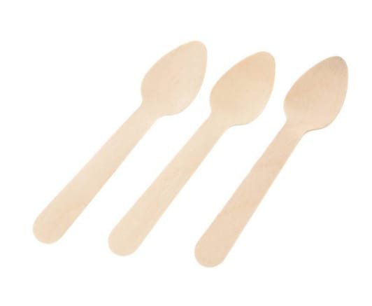 TALHER MADEIRA COLHER SOBREMESA NATURAL C/10    TMS01