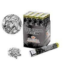 LANCA CONFETE PRATEADO METALIZADO 30CM LCN005