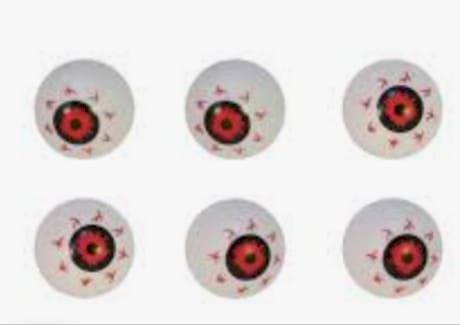 ENFEITEHALLOWEEN OLHOS C/6