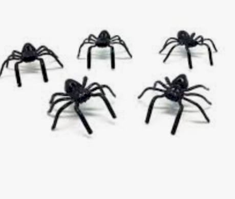 MINI ARANHA PLASTICA C/50