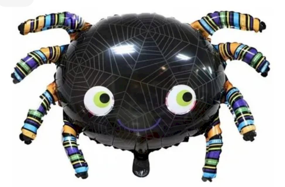 BALAO METALIZADO ARANHA 83CM VAZIO HALLOWEEN