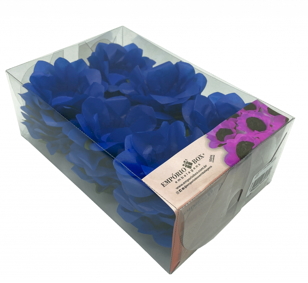 FLOR LILY SEDA AZUL ESCURO C/30UND