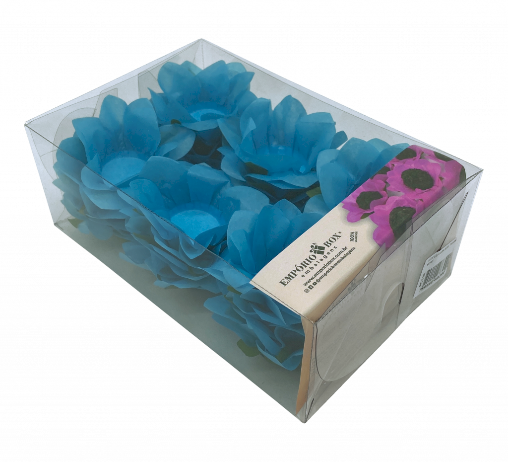 FLOR LILY SEDA AZUL TIFFANY C/30UND