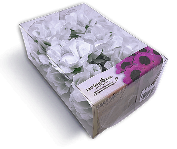 FLOR LILY SEDA BRANCO C/30UND